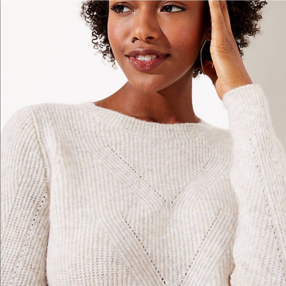 LOFT Ribbed Knit Sweater